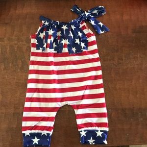 4th of July Flag Romper NEW Boutique Clean Out!